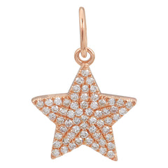 Star Pave Diamonds Charm