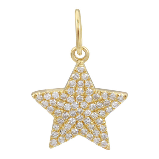 Star Pave Diamonds Charm