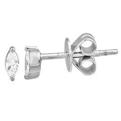 Marquise Diamond Stud