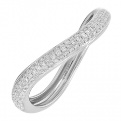 Gold Wave Diamond Ring