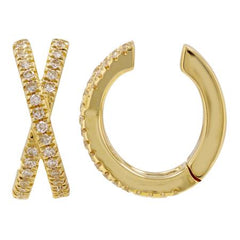 X Diamond Ear Cuff