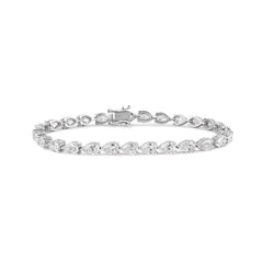 Lab Diamond Pear Cut Tennis Bracelet