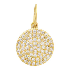 Disc Diamond Charm