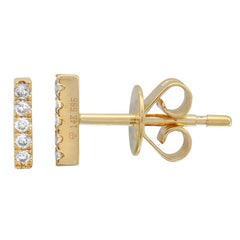 Mini Diamond Bar Piercing Stud