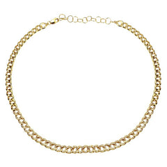Cuban Chain Link Diamond Necklace