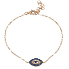 Sapphire Diamond Eye Bracelet