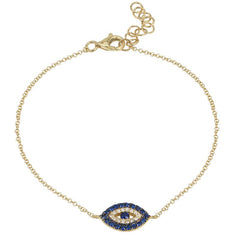 Sapphire Diamond Eye Bracelet