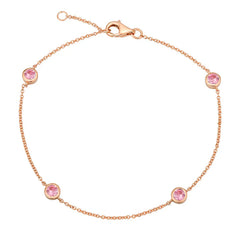 Gemstone Bezel Bracelet