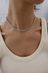 Lab Diamond Multishape Tennis Necklace