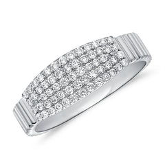 Five Row Diamond Ring