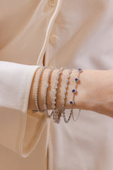 Lab Diamond with Multi Shape Cut Tennis Bracelet
