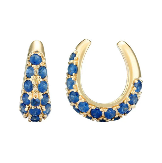 Open Gemstone Ear Cuff