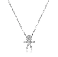 Diamond Pave Boy Necklace