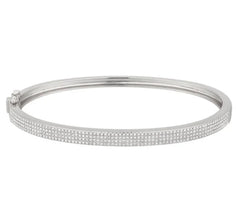Four Row Diamond Bangle