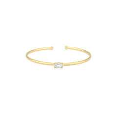 Lab Grown Diamond Marquise Flexible Bangle