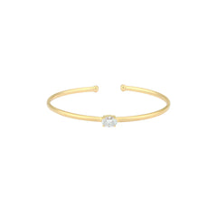 Lab Grown Diamond Oval Flexible Bangle