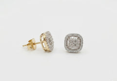 Illusion Diamond Cushion Earrings
