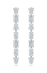 Lab Diamond Multishape Drop Earrings