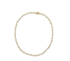 Lab Diamond Multi Shape Bezel Necklace