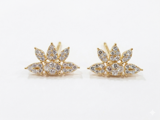 Spike Illusion Diamond Earrings