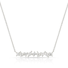 Multishape Bar Lab Diamonds Necklace