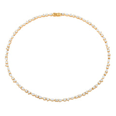 Lab Diamond Multishape Tennis Necklace