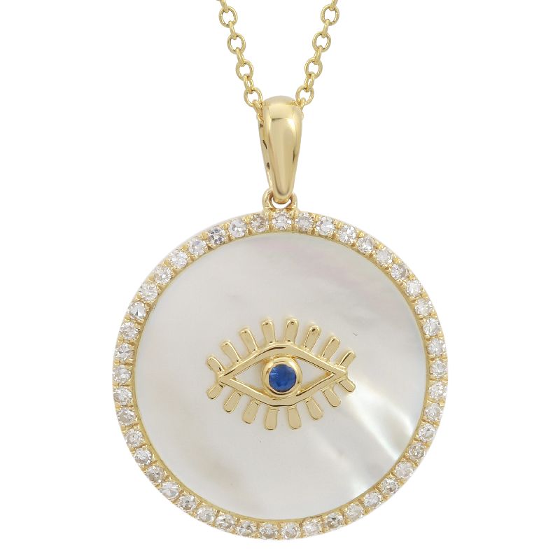 Evil Eye Gemstone Necklace