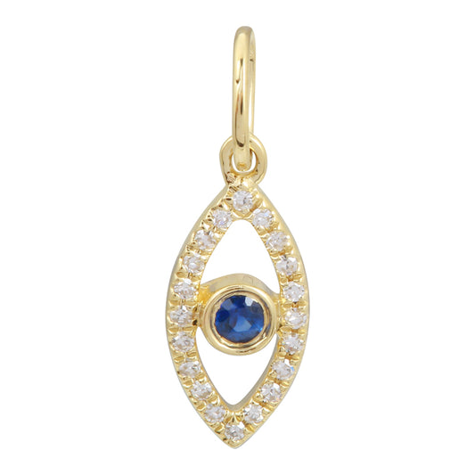 Mini Evil Eye Diamond Charm