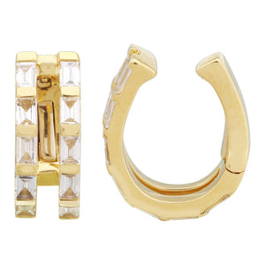Baguette Diamond Double Ear Cuff