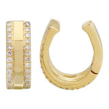 Gold and Diamonds Border Earcuff