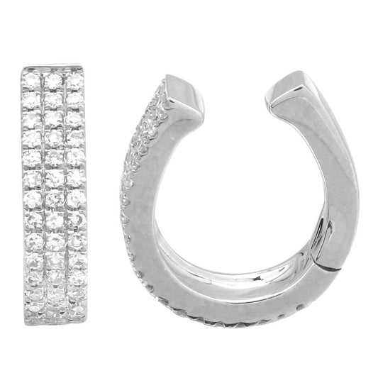 Diamond Pave Double Ear Cuff