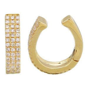 Diamond Pave Double Ear Cuff