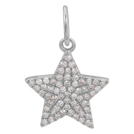Star Pave Diamonds Charm