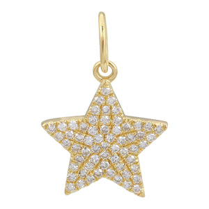 Mini Star Pave Diamonds Charms