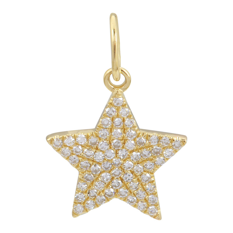 Star Pave Diamonds Charm