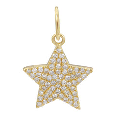 Star Pave Diamonds Charm