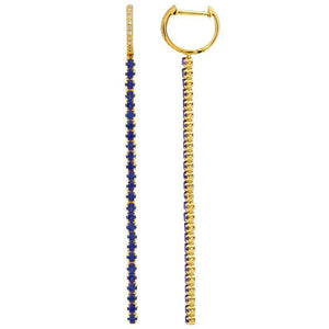 Sapphire Drop Earrings