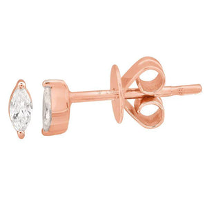 Marquise Diamond Stud