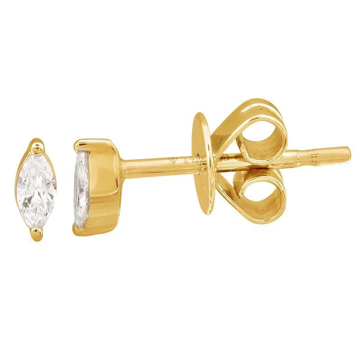 Marquise Diamond Stud