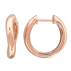 Gold Wave Huggie Earrings