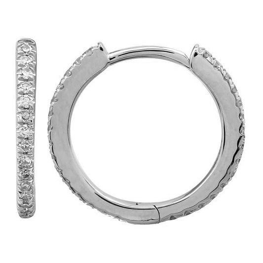 Diamond Huggie Earring 14mm
