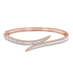 Leaf Wrap Diamond Bangle