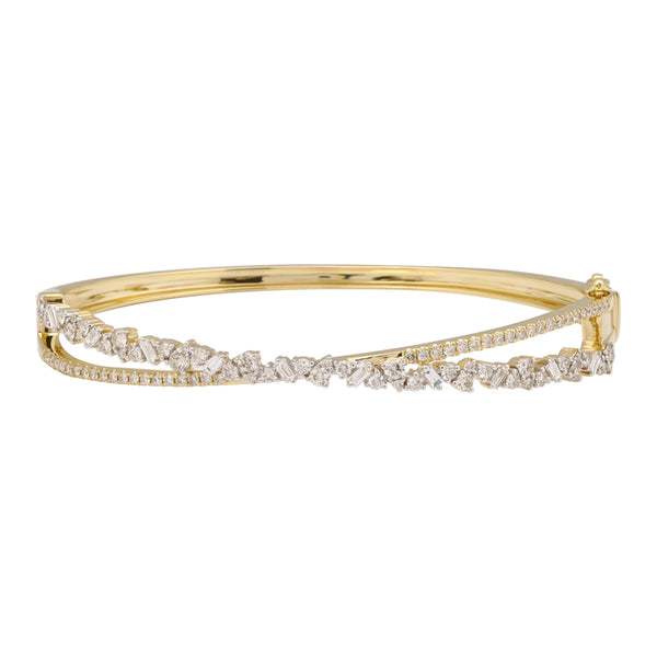 Multi Shaped Diamond Bangle
