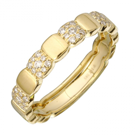 Square Pattern Diamond Ring