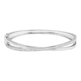 Crossover Diamond Bangle