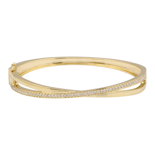 Crossover Diamond Bangle