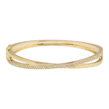 Crossover Diamond Bangle