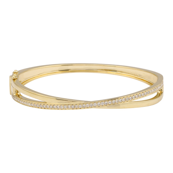 Crossover Diamond Bangle