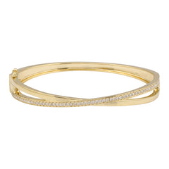 Crossover Diamond Bangle