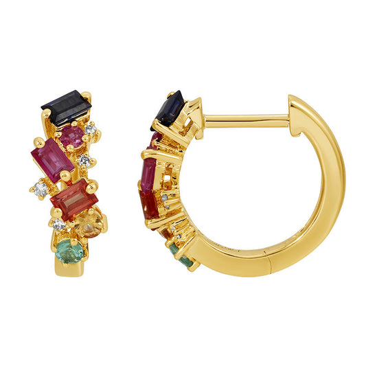 Multicolors & Diamonds Huggies